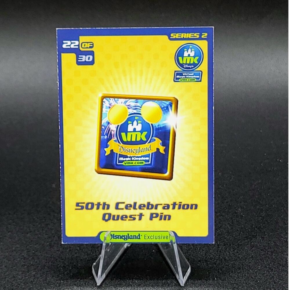 Rare Virtual Magic Kingdom VMK 50th Celebration Quest Pin